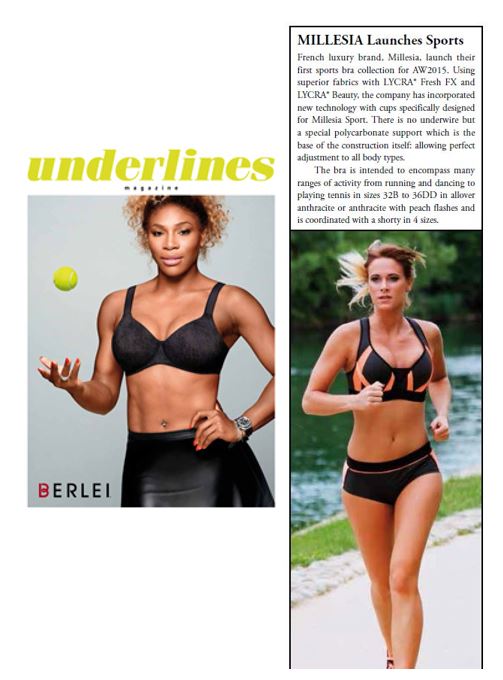 Millesia 1st sports bra - Underlines