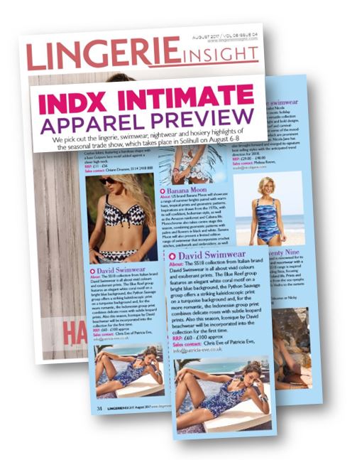 David Swimwear in Lingerie Insight INDX AUG 17