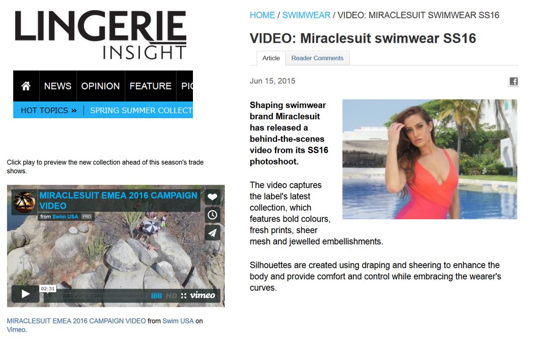 Miraclesuit new collection