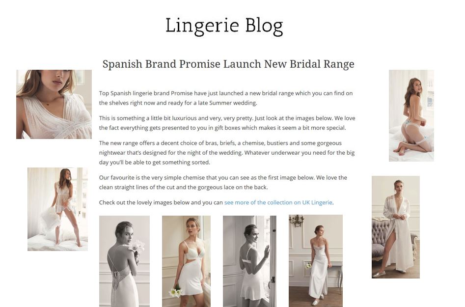 Promise Bridal New season launch Lingerieblog sept 17