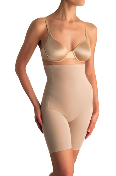 Unbelievable Comfort, Hi Waist Thigh Slimmer, 779, Black, Warm Beige, Naomi  & Nicole, Wonderful Edge